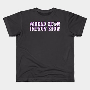 The Dead Crow Improv Show - White & Purple Kids T-Shirt